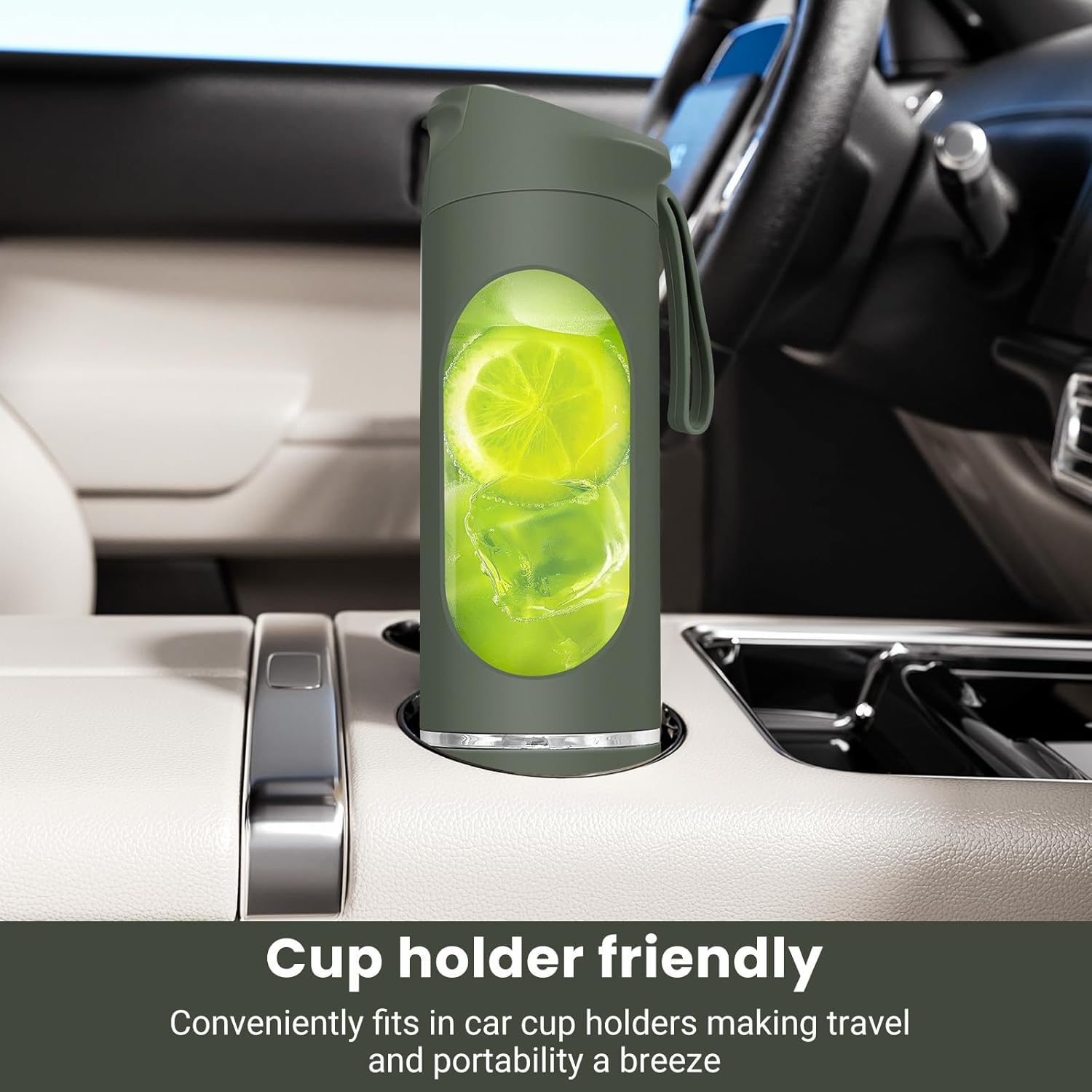 500ml Portable Personal Blender – USB-C Rechargeable Ice Crusher Smoothie Blender