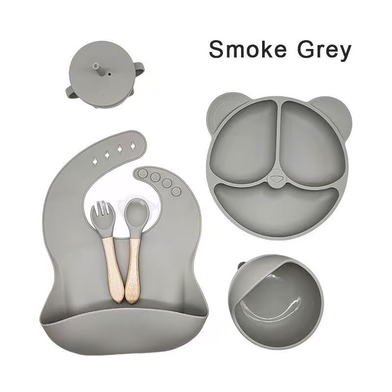 6 Piece Silicone Baby Feeding Set